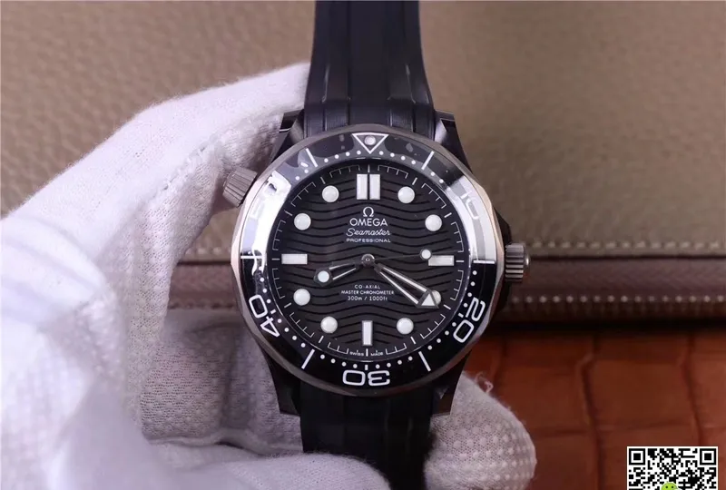 Omega Seamaster 210.92.44.20.01.001 VS Factory 1:1 Best Edition Replica Watch Black Strap